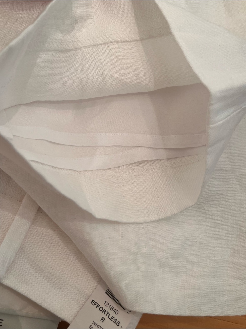 NWT Aritzia Effortless New Linen Pant Size 00 Wide Leg White Lined Italy ~ $148 - Picture 11 of 16